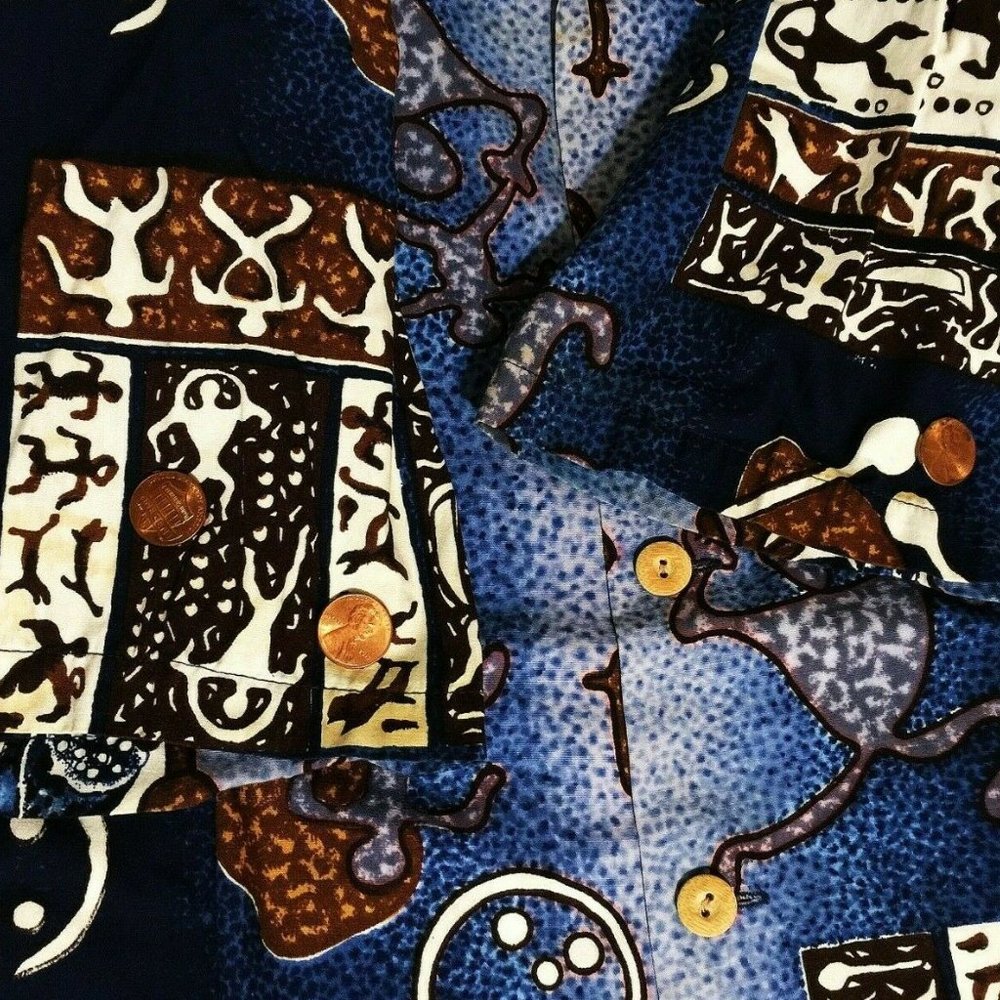 Vintage 60s Kamehameha Hawaiian Shirt Sz L - Picture 6 of 8